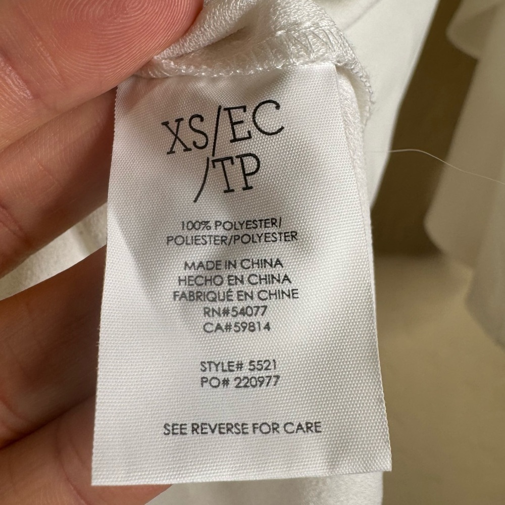 Cabi White Float Button-Up Blouse 5521 - image 4